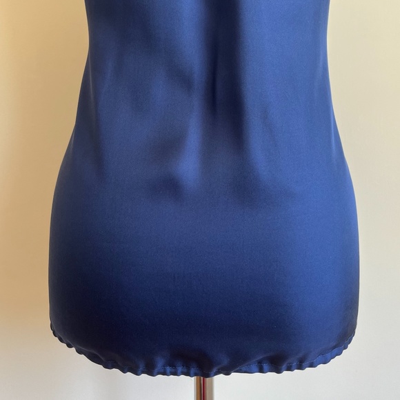 Like-New Blue ‘Club Monaco’ Silk Racer-Back Cami/Tank - Picture 13 of 16